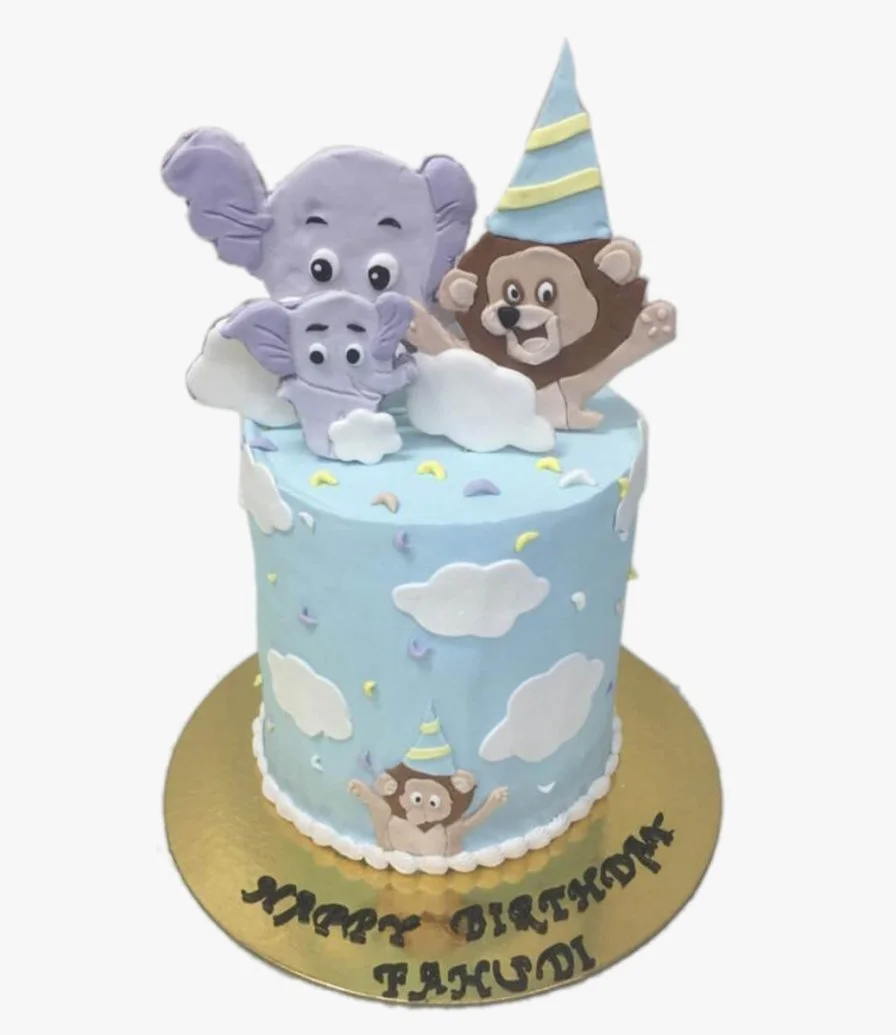 Birthday Animals Cake by Sweet Cake