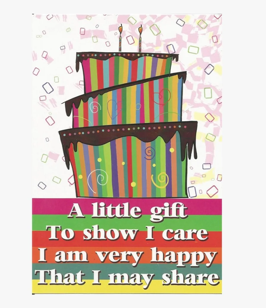 Birthday Colorful Cake Greeting Card