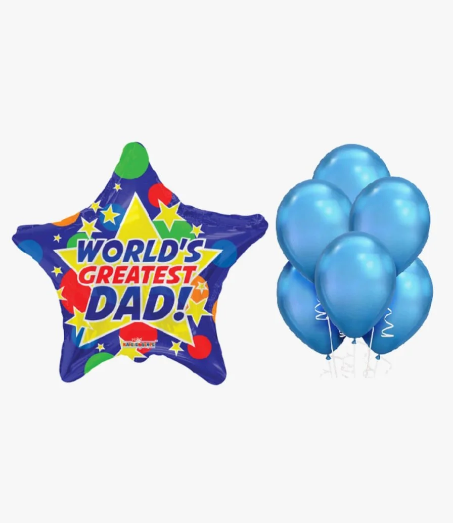 World's Greatest Dad Balloon Set