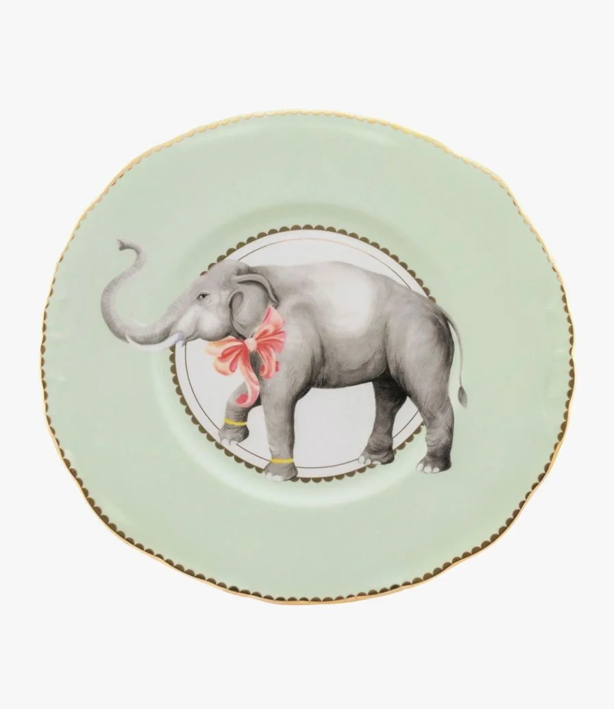 Elephant Sandwich Plate by Yvonne Ellen