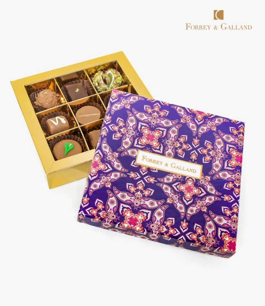 Purple Chocolate Box By Forrey & Galland