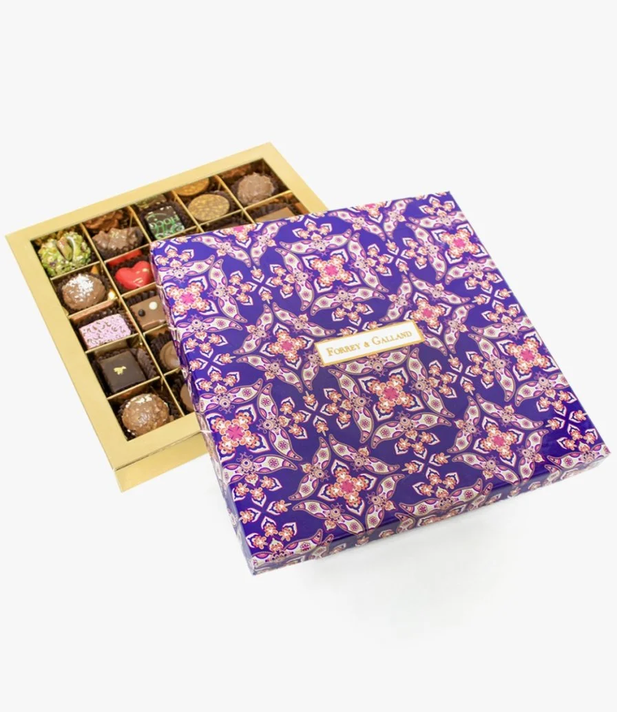 Purple Chocolate Box & Customized Tablet by Forrey & Galland