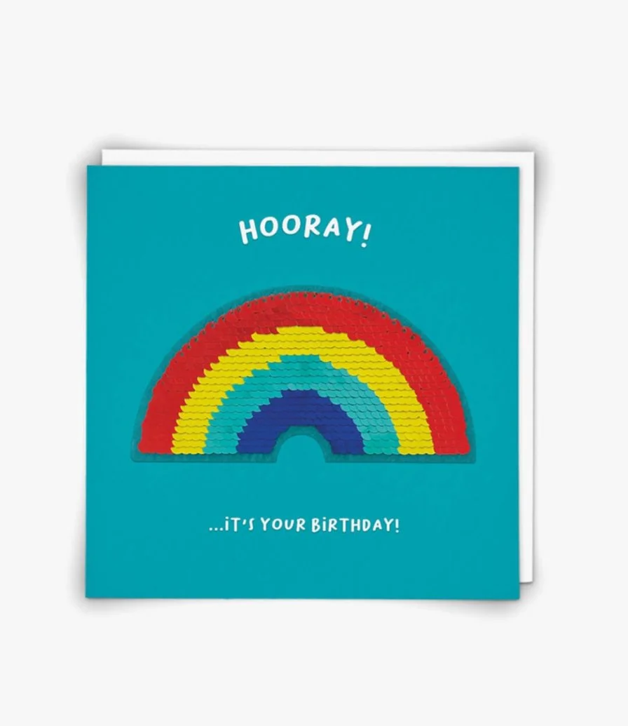 "Rainbow" Contemporary Greeting Card by Redback