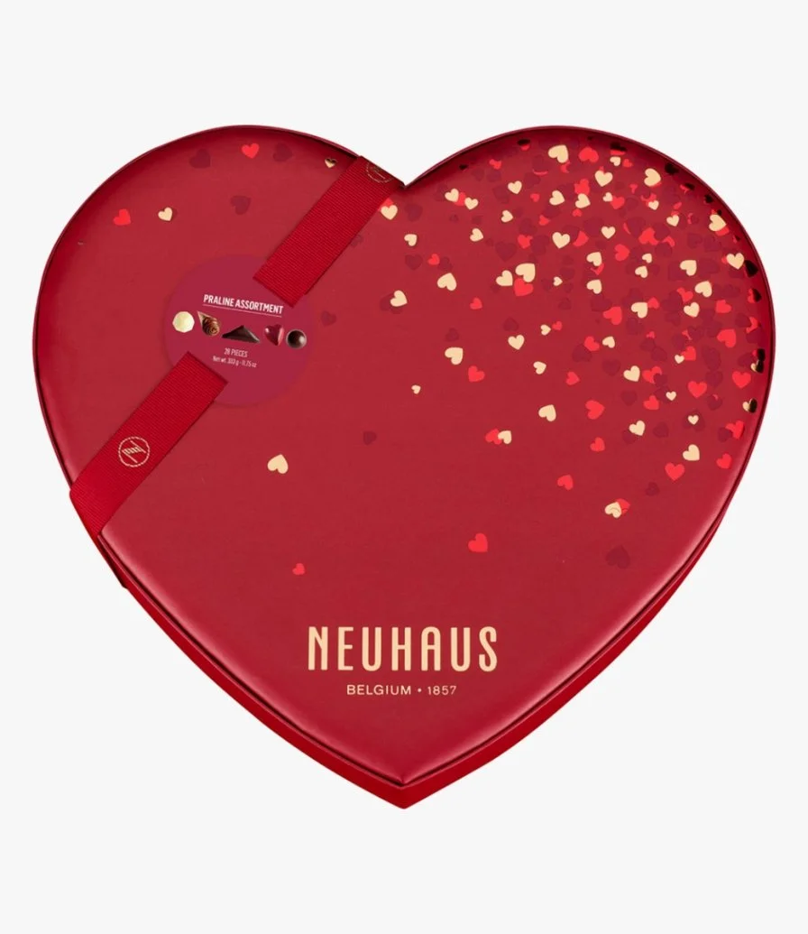 Valentine Medium Heart Box 28 chocolates by Neuhaus