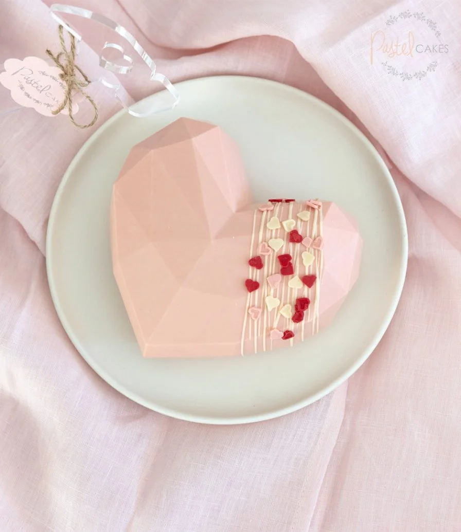 "You Make Me Melt" White Chocolate Breakable Heart By Pastel Cakes