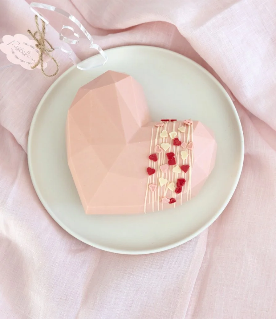 "You Make Me Melt" White Chocolate Breakable Heart By Pastel Cakes