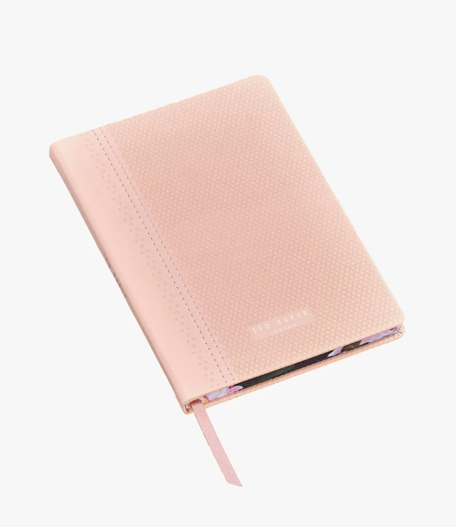A5 Pink Brogue Notebook by Ted Baker