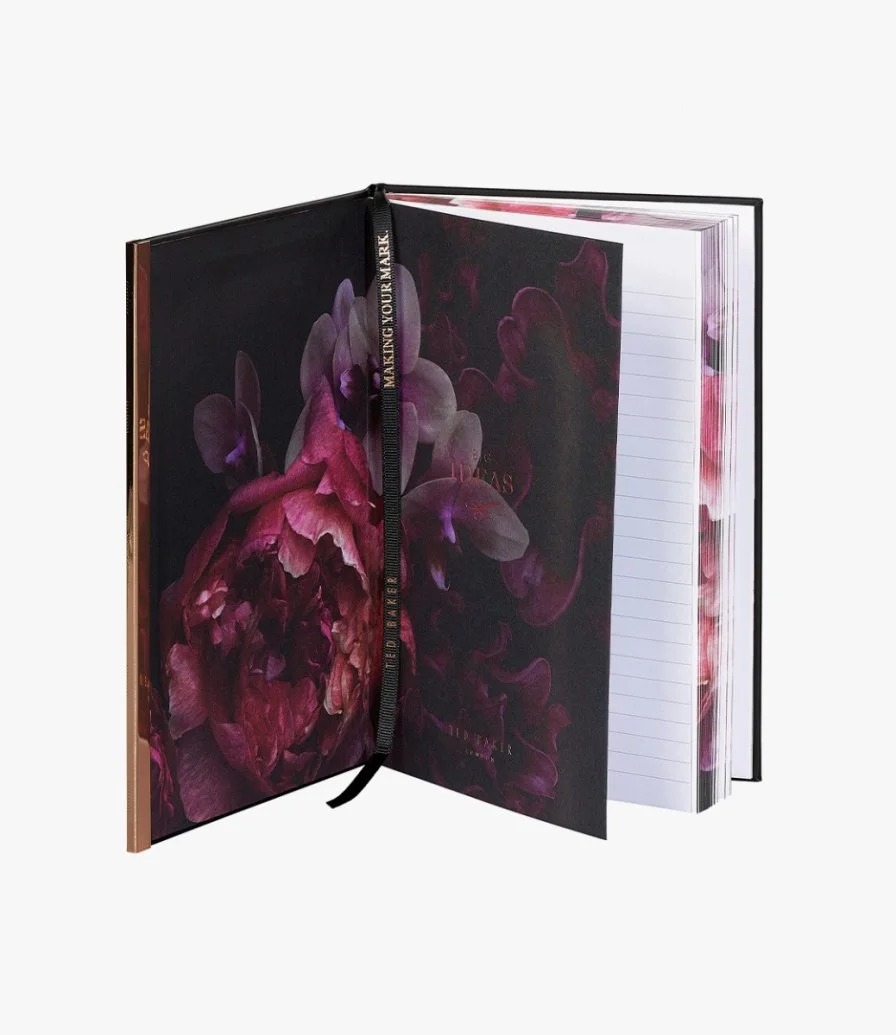 Black Bow A5 Soft Touch Notebook by Ted Baker