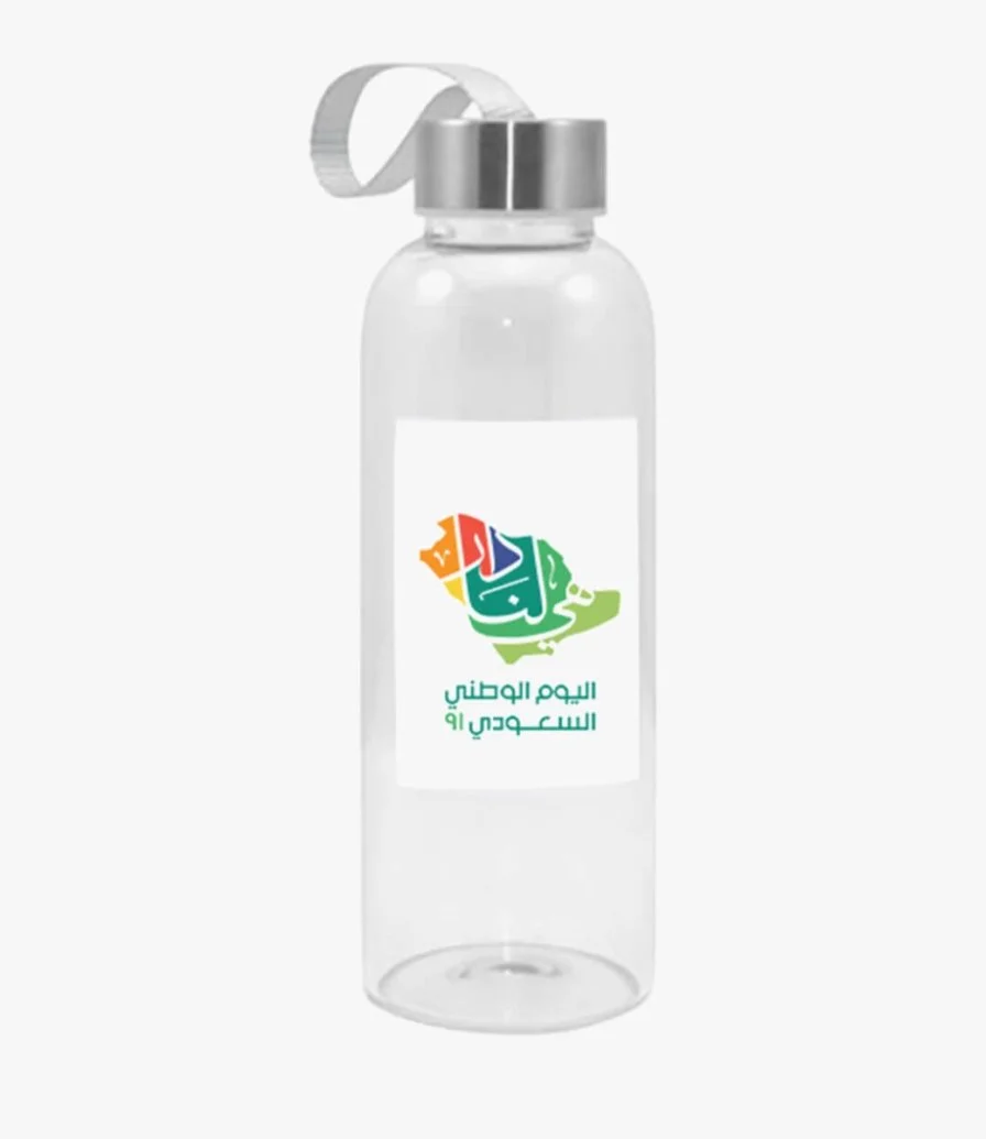 Glass Bottle With a Saudi National Day 91st Design
