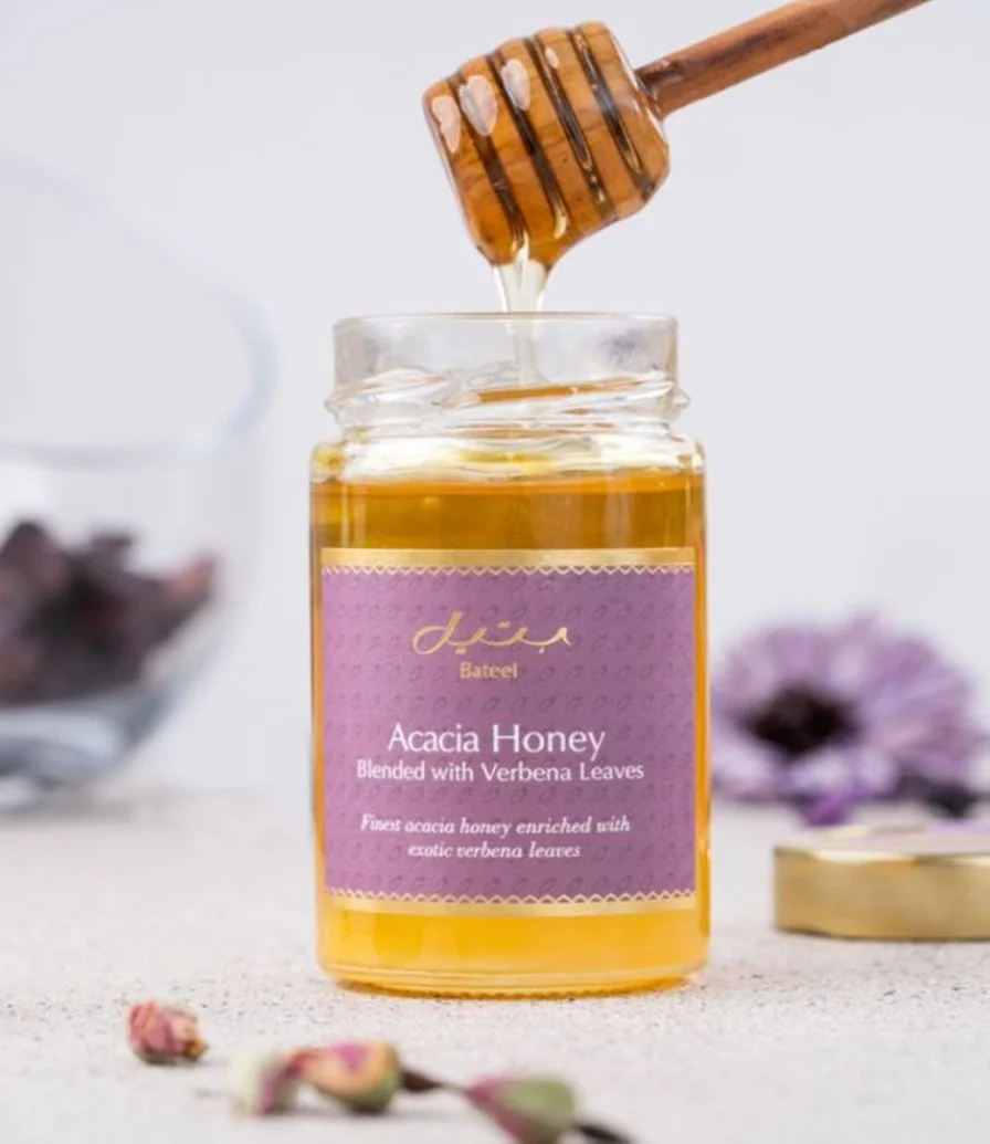Acacia Honey with Verbena Leaves by Bateel
