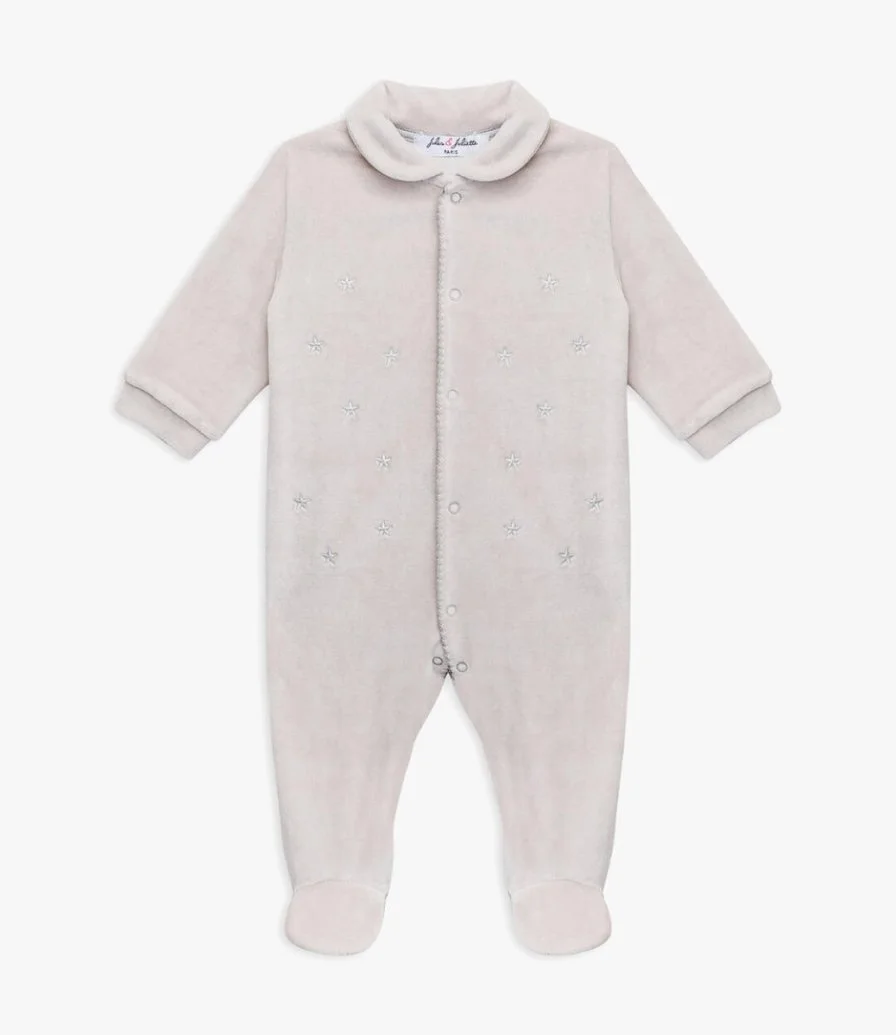 Alan Pyjama Baby Babygrow Velvet By Jules & Juliette