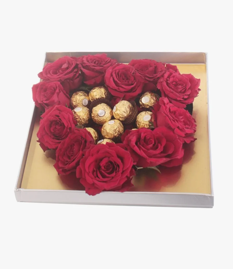 All of Me Chocolate and Flower Arrangement