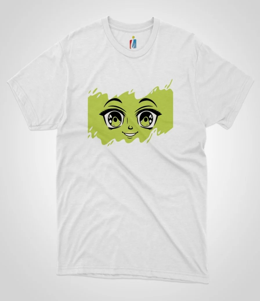 Anime Green Face T-Shirt
