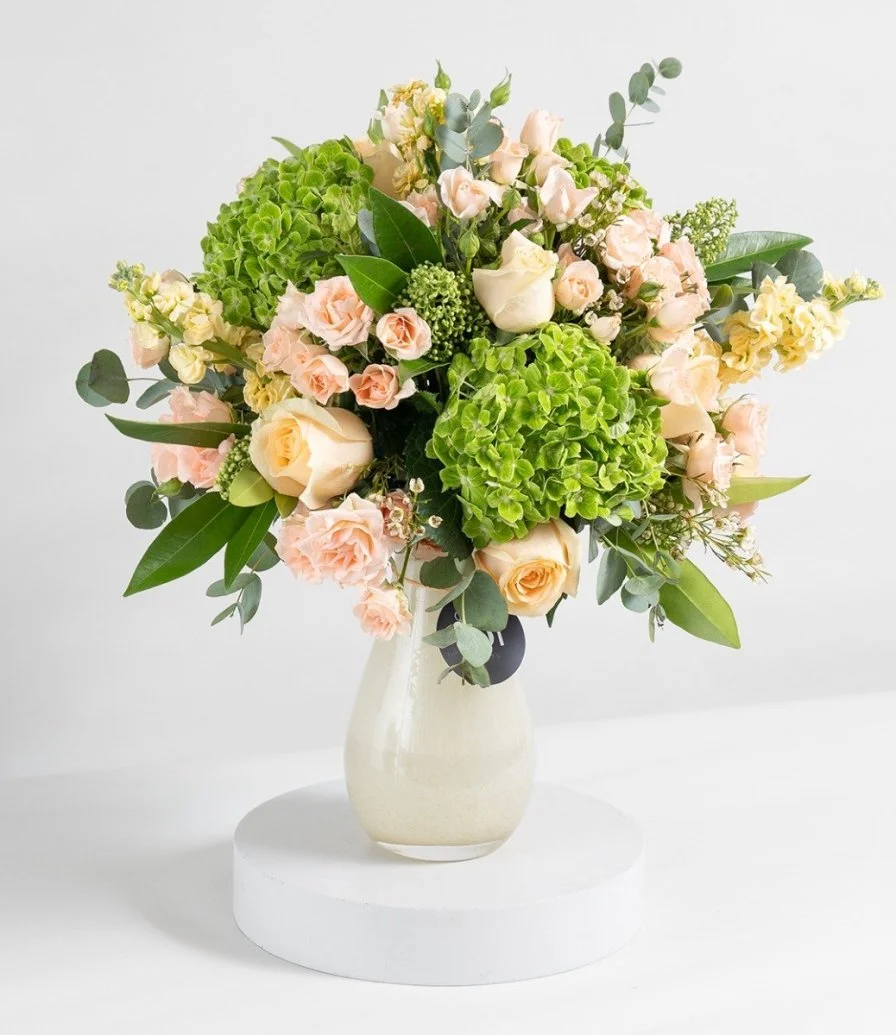 Apricot Blossom Flower Arrangement