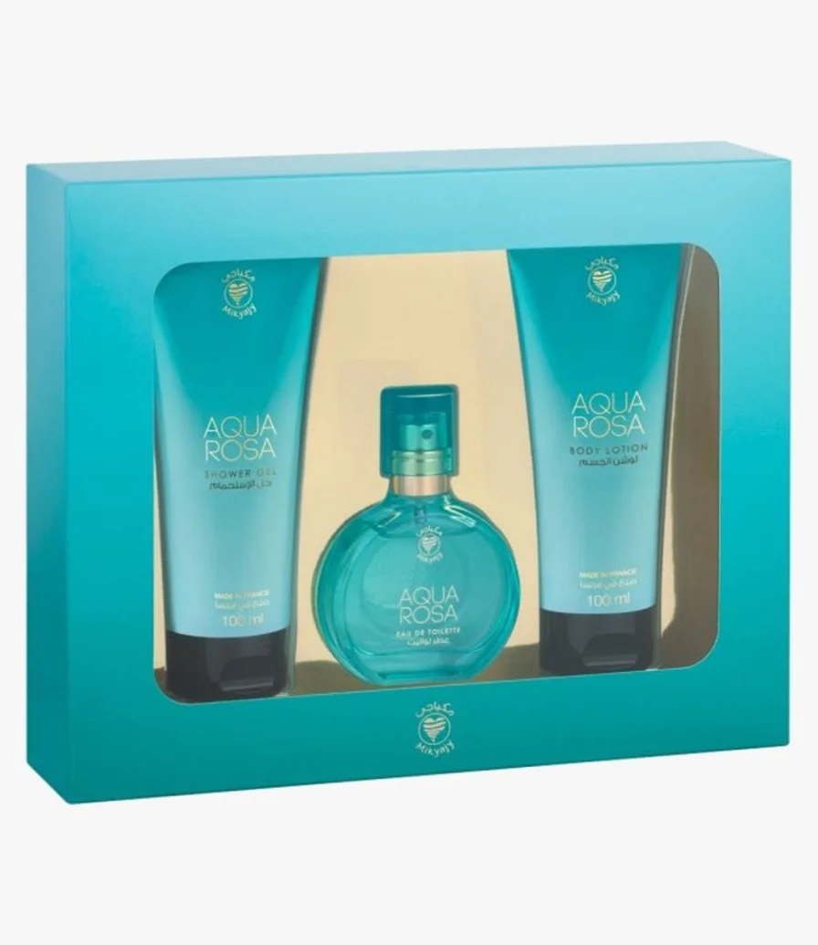 Aqua Rosa Fragrance Collection 3 Pieces by Mikyajy