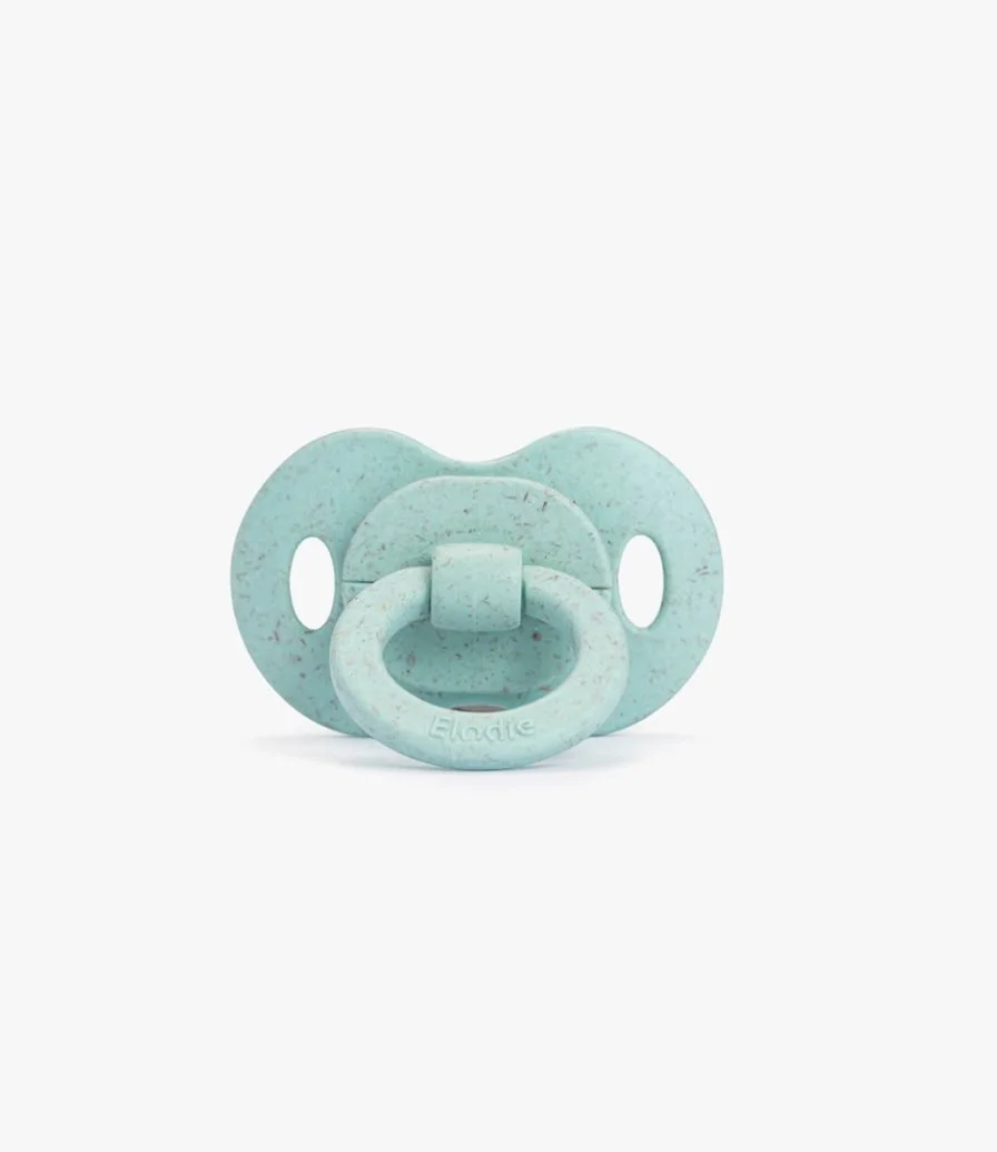 Aqua Turquoise Silicone & Bamboo Pacifier by Elli Junior