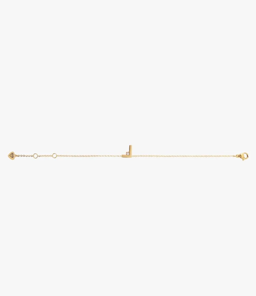 Arabic Letters Bracelet Gold-Vermeil by FLUORITE