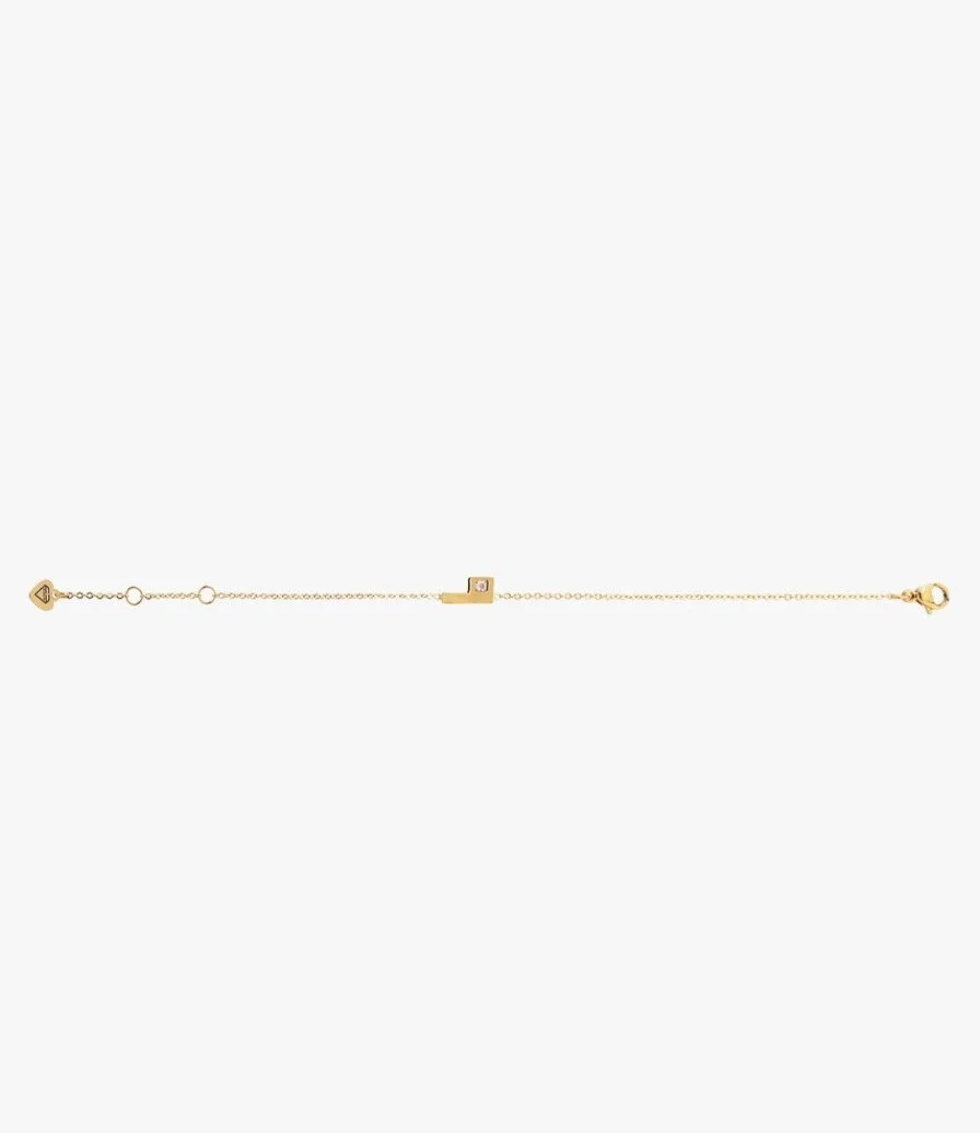 Arabic Letters Bracelet Gold-Vermeil by FLUORITE