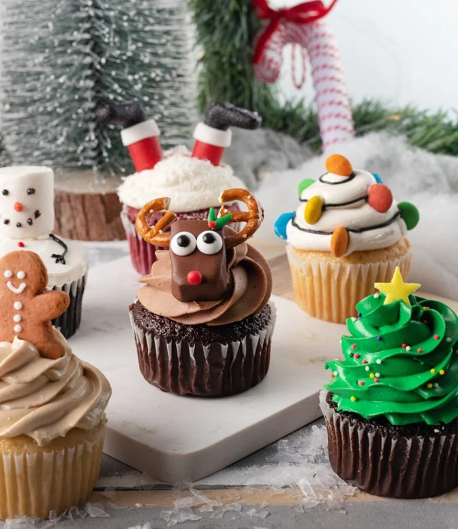 Assorted Christmas Cupcakes by Cake Social 3