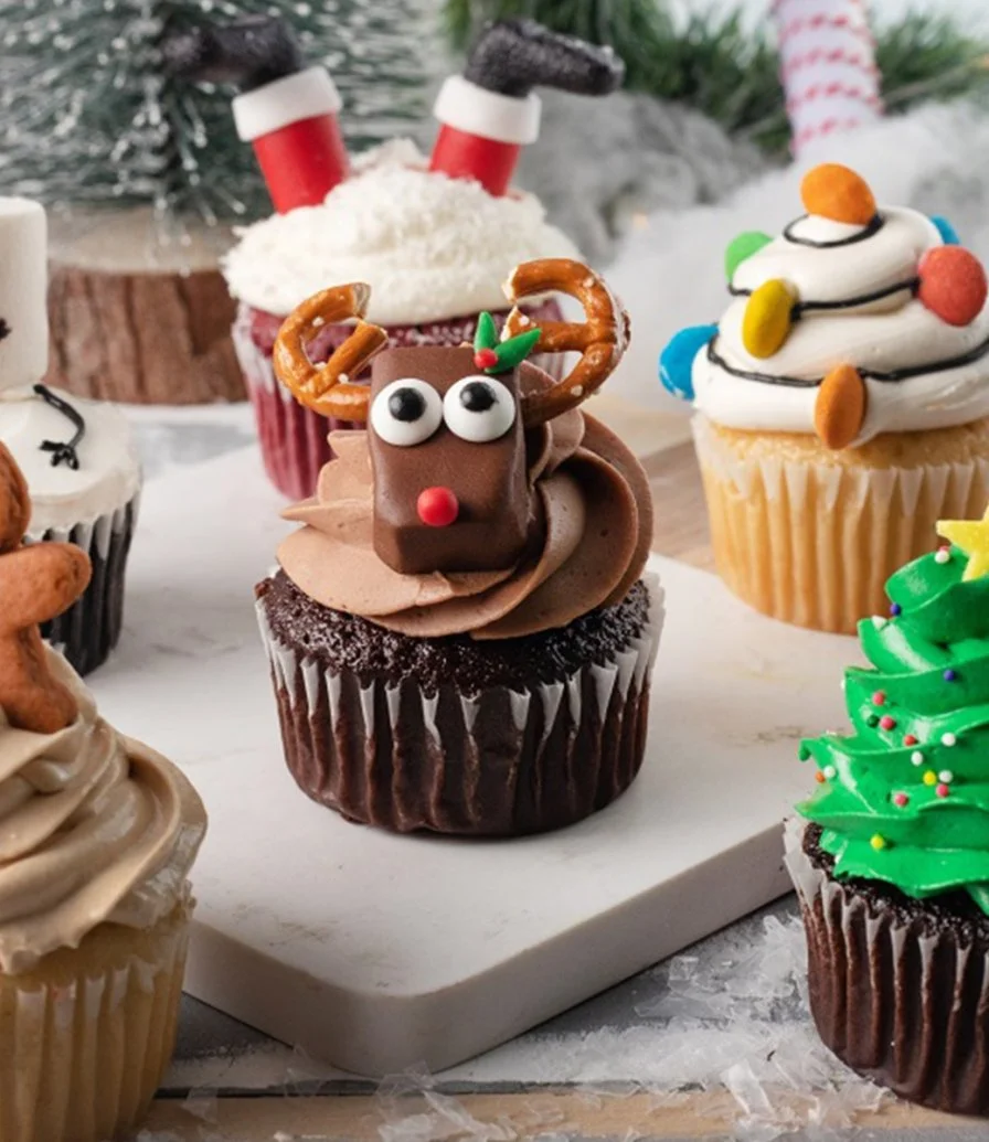 Assorted Christmas Cupcakes by Cake Social 3