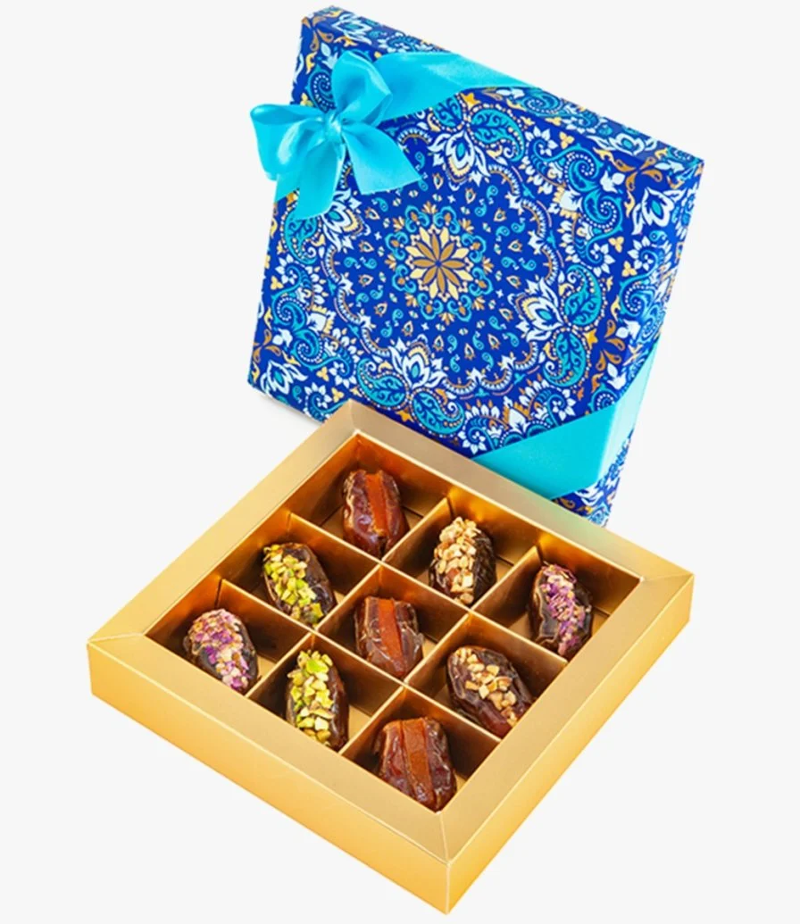 Assorted Dates Box of 9 Pieces - The Ramadan Collection By Forrey & Galland