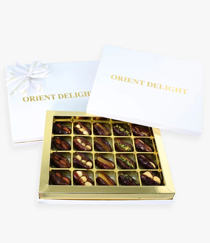 Assorted Stuffed Dates Medium 20 Pcs By Orient Delights