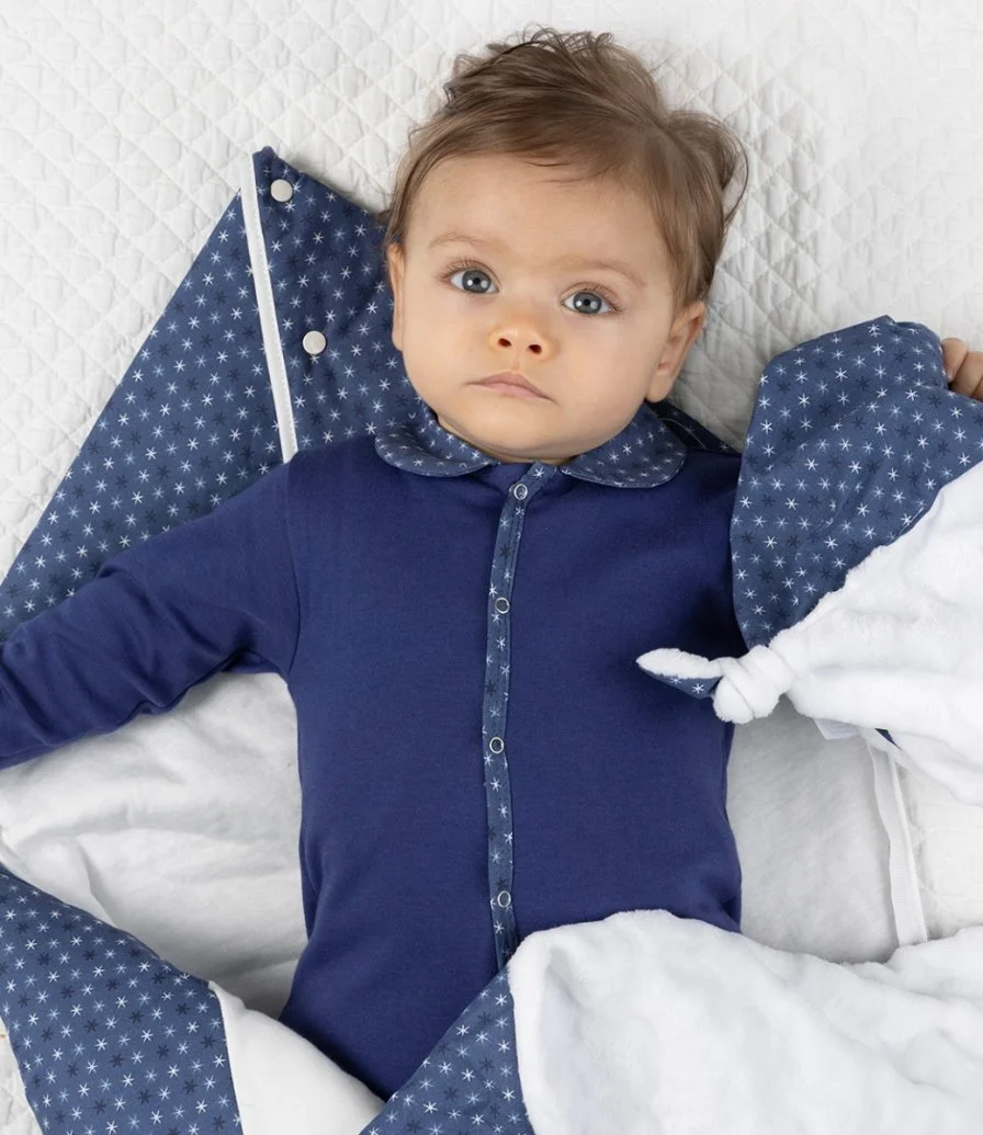 Astra Baby Pyjama by Jules & Juliette - Navy Blue