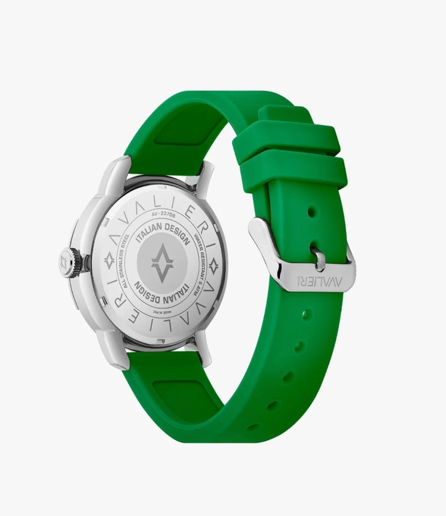 Avalieri Men Green Quartz Watch