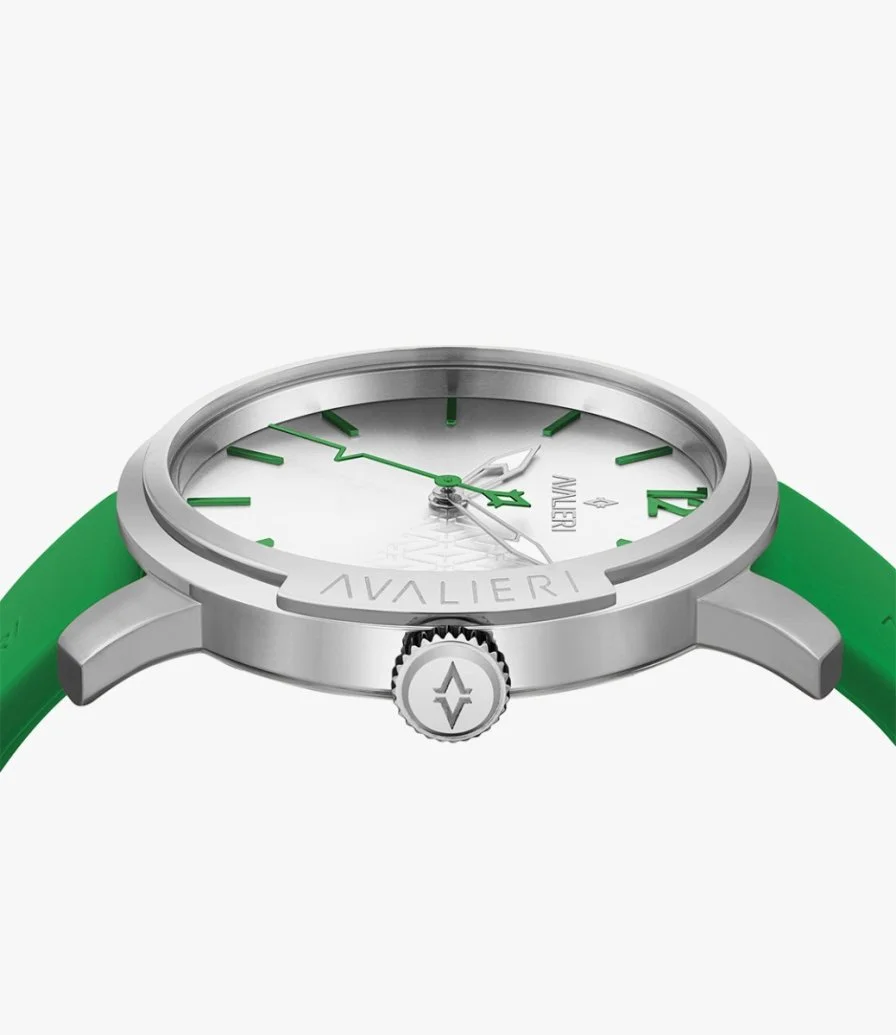 Avalieri Men Green Quartz Watch
