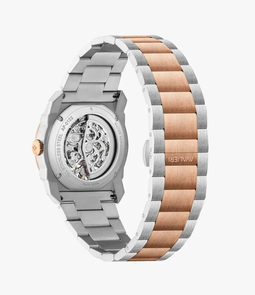 Avalieri Prestige Dora Men's Silver & White Quartz Watch