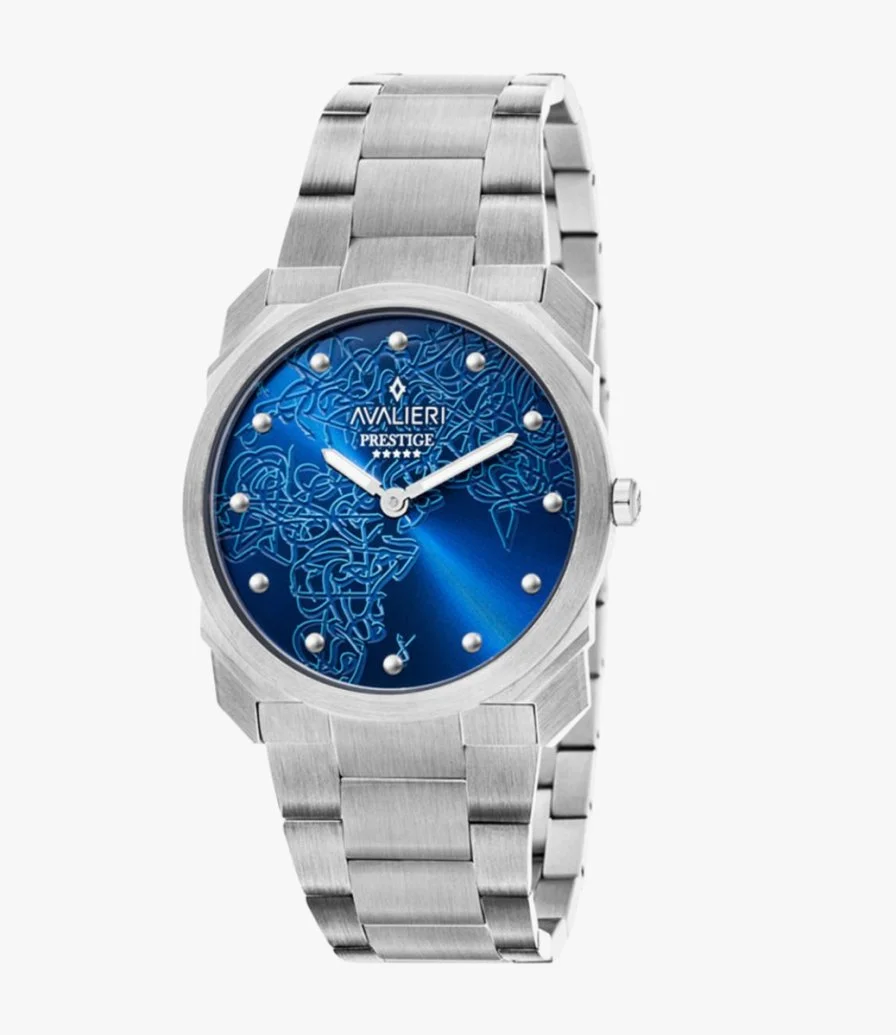 ساعة أفاليري بريستيج زرقاء للنساء 