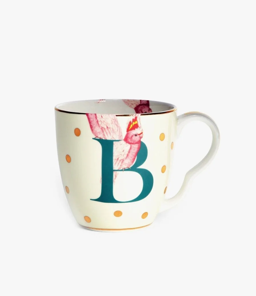 B - Alphabet Mug - bird by Yvonne Ellen