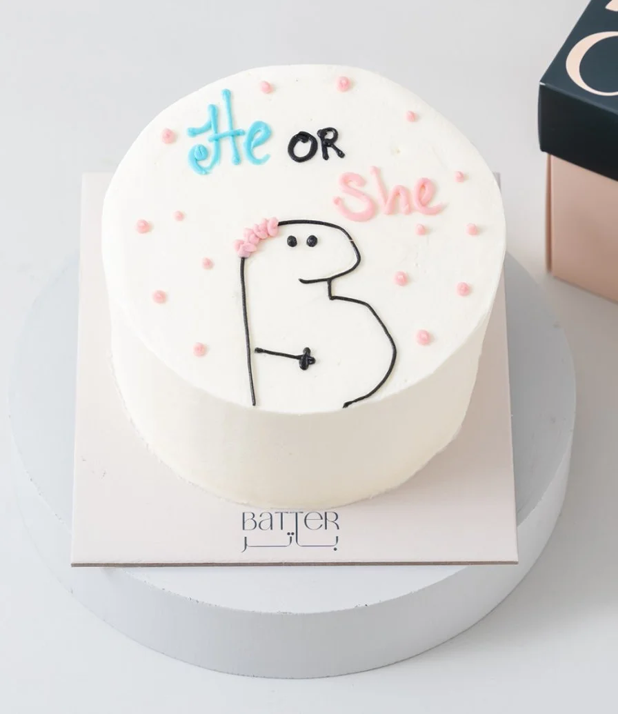 Baby Gender Reveal Cake