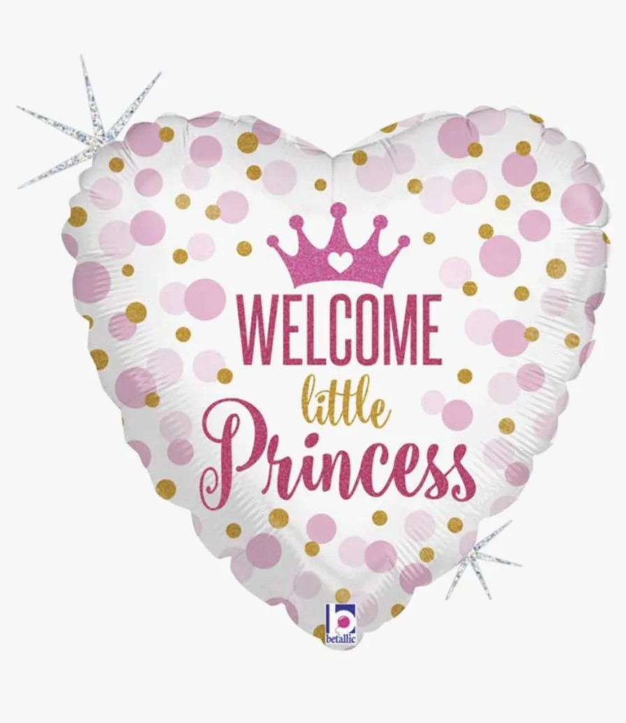 Baby Girl Balloon Hello Princess 18 Inch