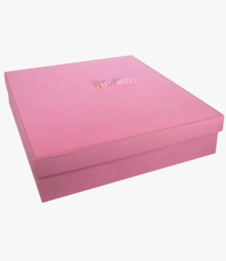 Baby Girl Pink Flower Chocolate Box by Senses