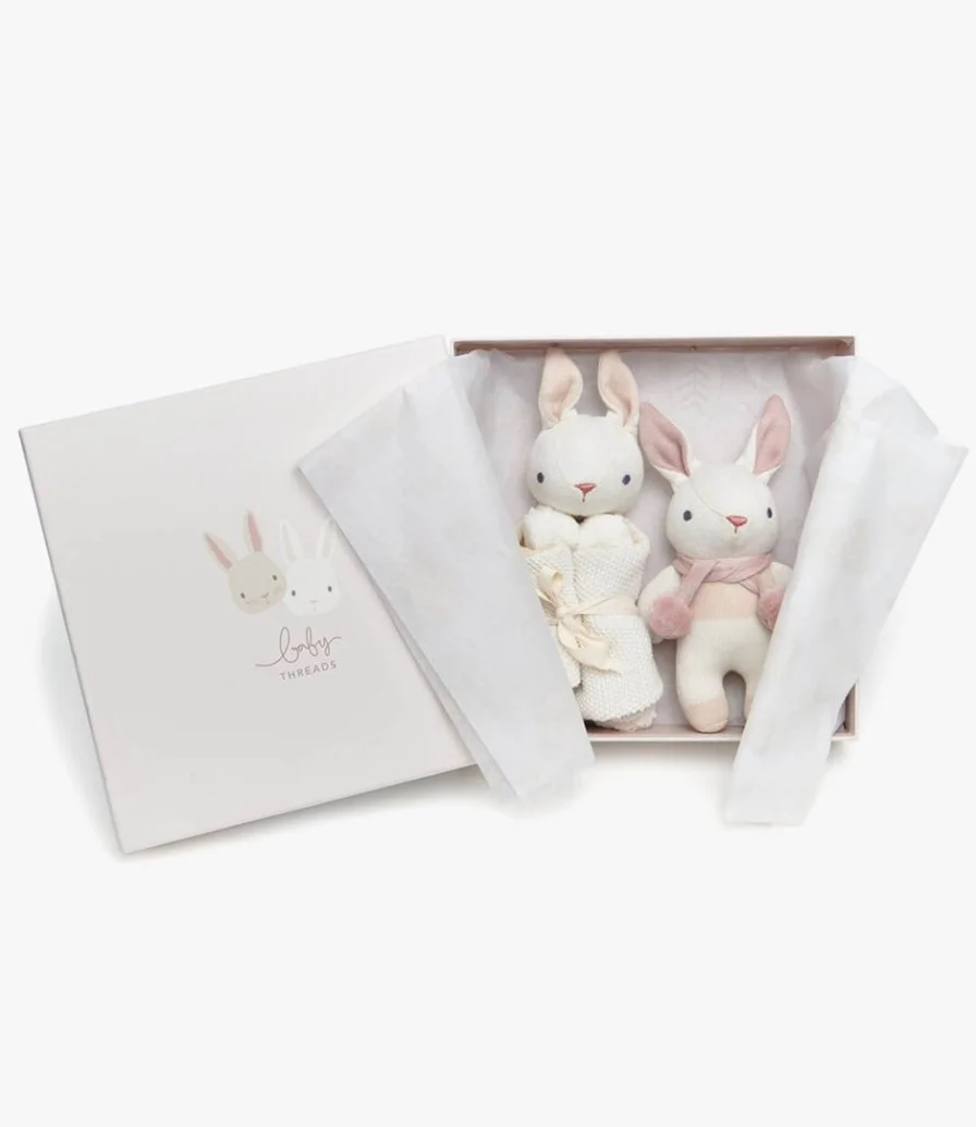 Baby Threads Cream Bunny Gift Set By ThreadBear Design