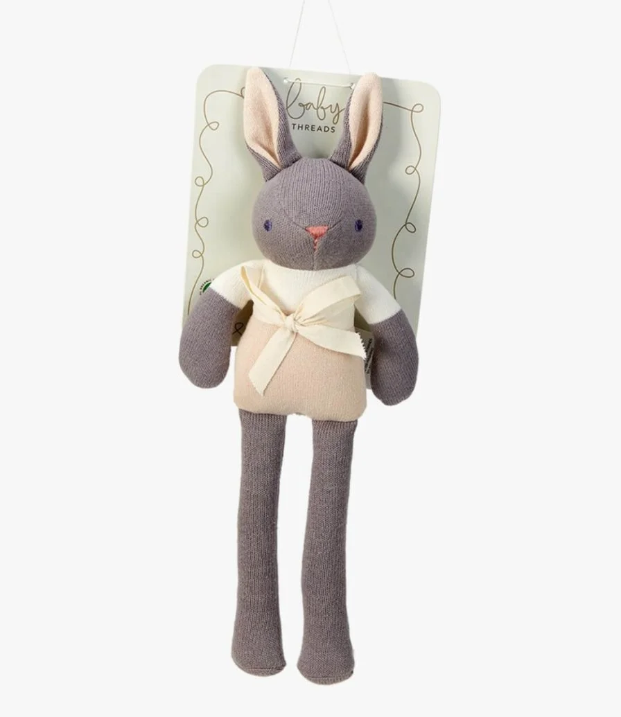 Baby Threads Grey Bunny Doll By ThreadBear Design