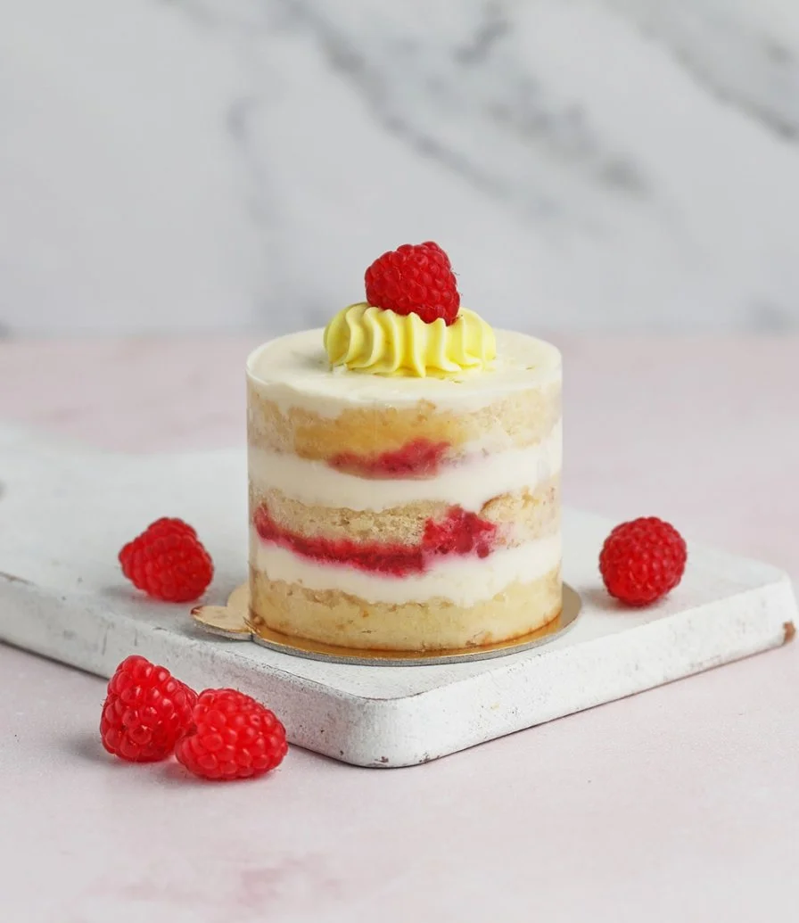 Baby Whipped Lemon and Raspberry Cake By Sugarmoo