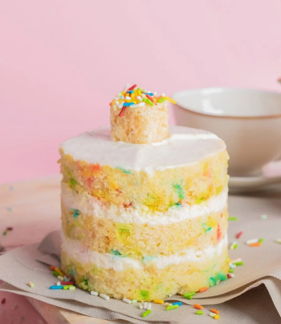 Baby White Velvet Party Cake by Dsrt Lab