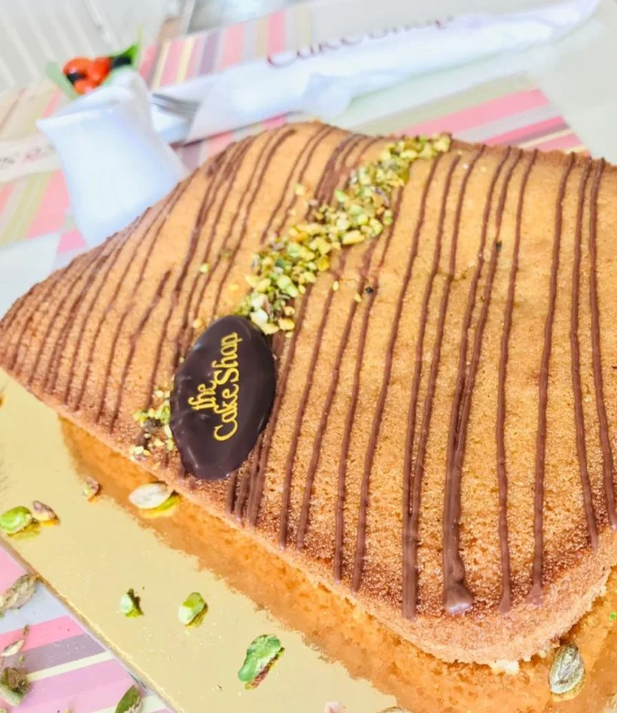 Basbousa with Nutella by The Cake Shop