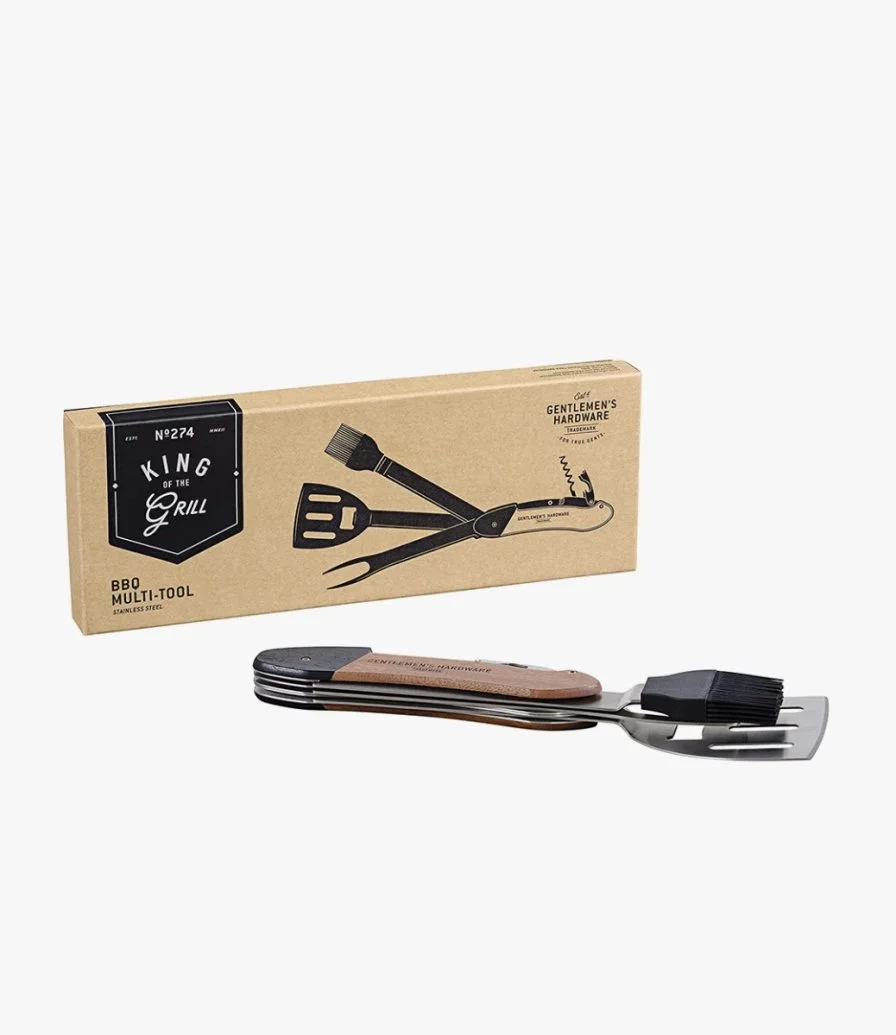 BBQ Multi Tool, Wood By Gentlemen's Hardware