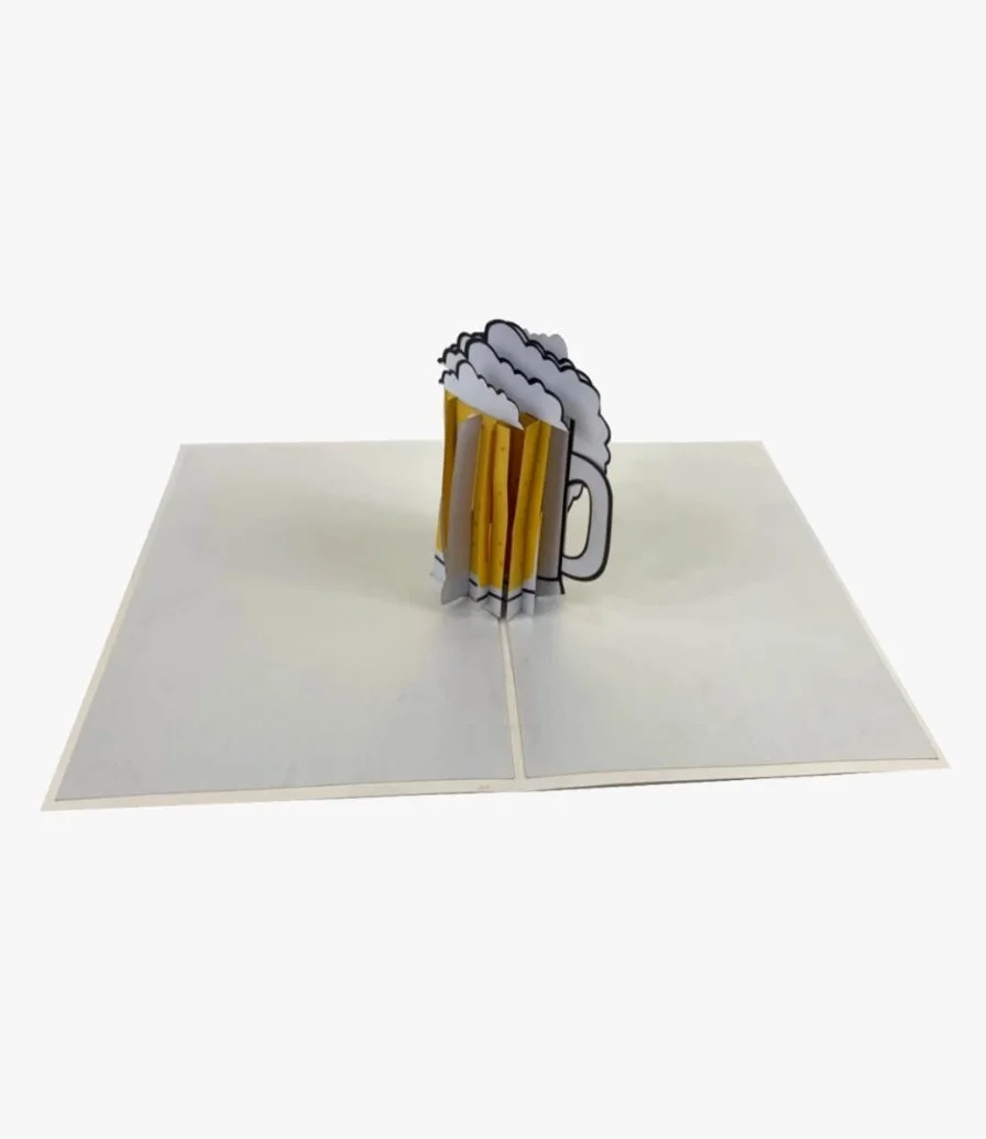 Beer Glass - 3D Pop up Card By Abra Cards