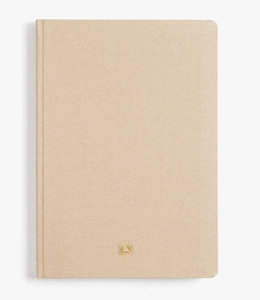 Beige Premium Notebook by Intelligent Change