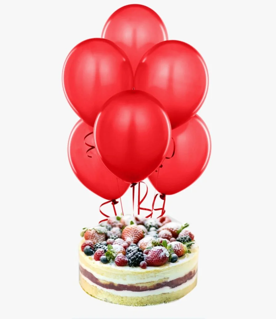 Cake & Balloons Gift Bundle