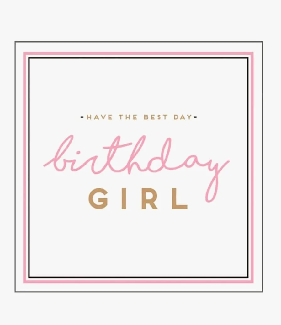 Best Day Birthday Girl Greeting Card by Alice Scott