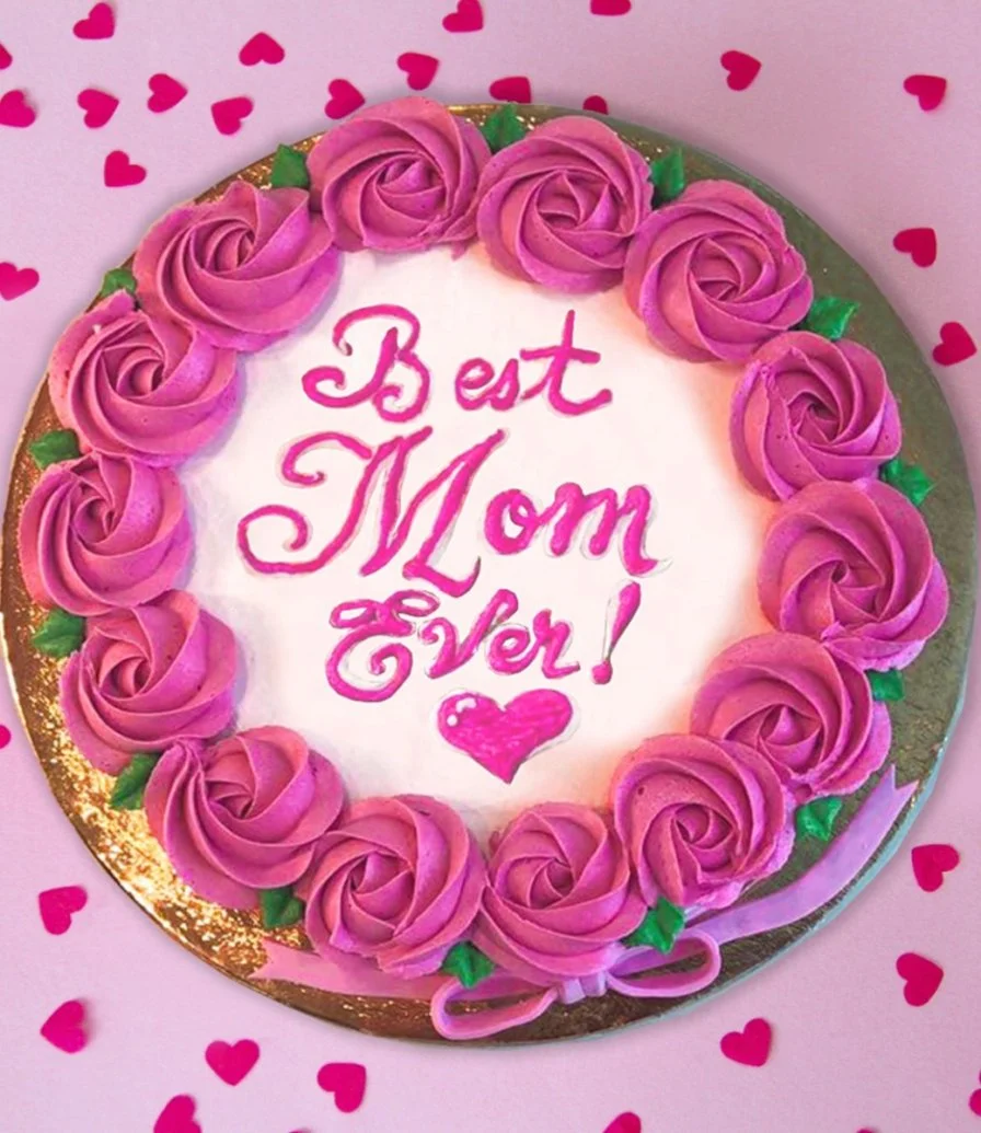 Best Mom Ever Rose Cookie Cake