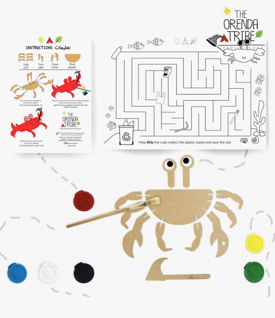Billy The Crab Craft Box by The Orenda Tribe