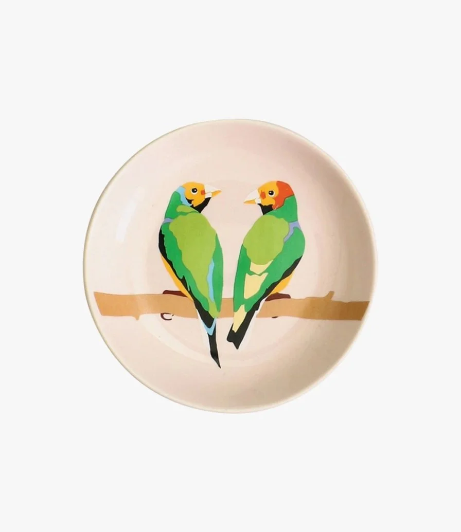 Birds Ceramic Trinket Tray by Emily Brooks