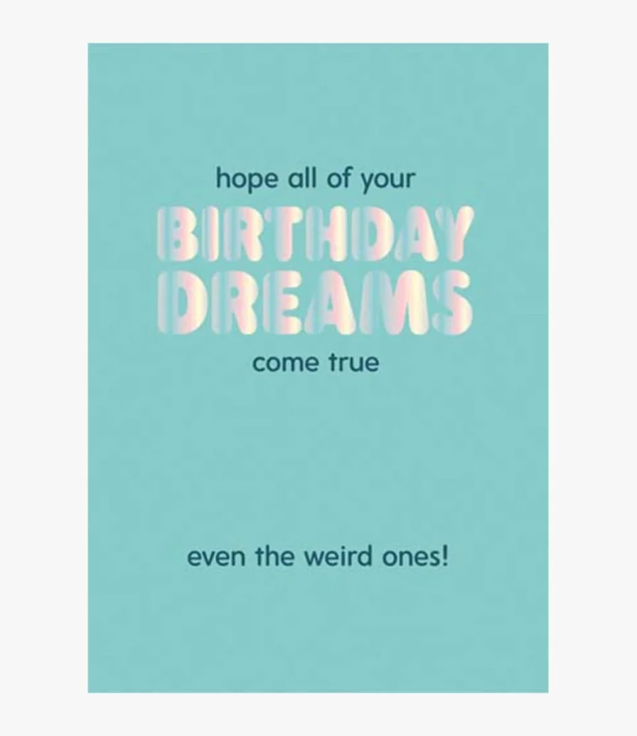 Birthday Dreams Greeting Card by Fuzzy Duck