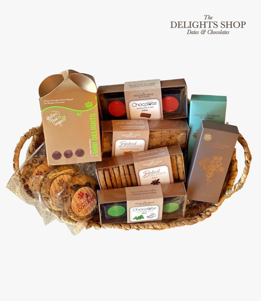 Biscuits & Chocolates Hamper by The Delights Shop 